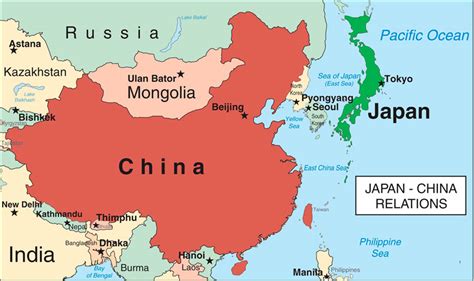 are japan and china close